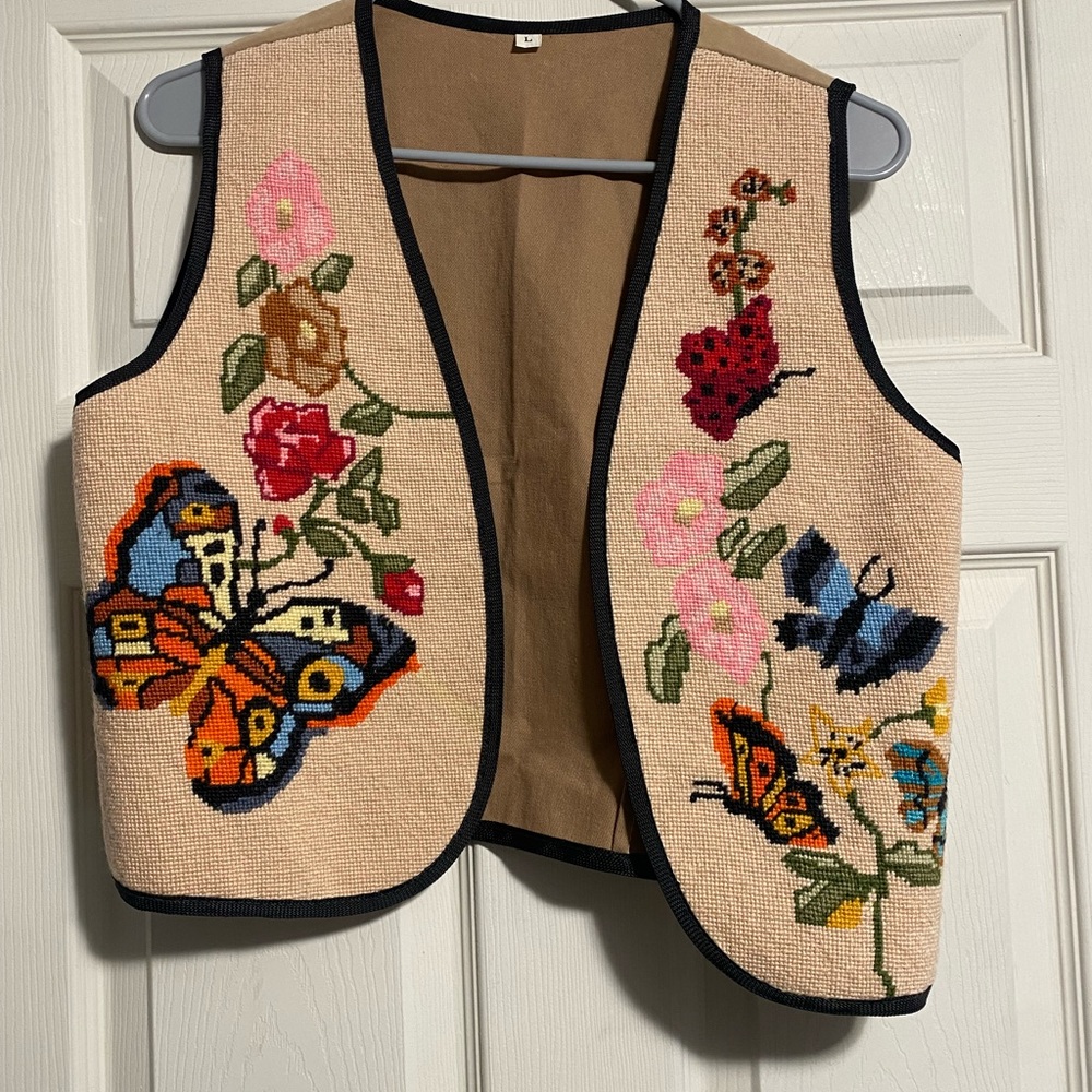 Wool Pink nude vest